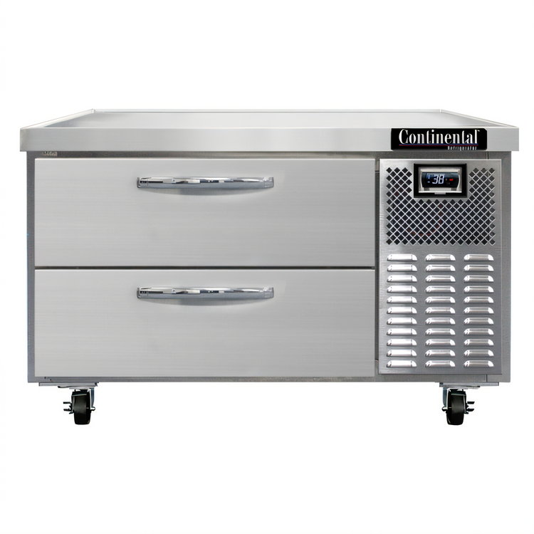 Product image #1 for Continental D36GN 36-Inch Two-Drawer Refrigerated Griddle Stand with Marine Edge Top