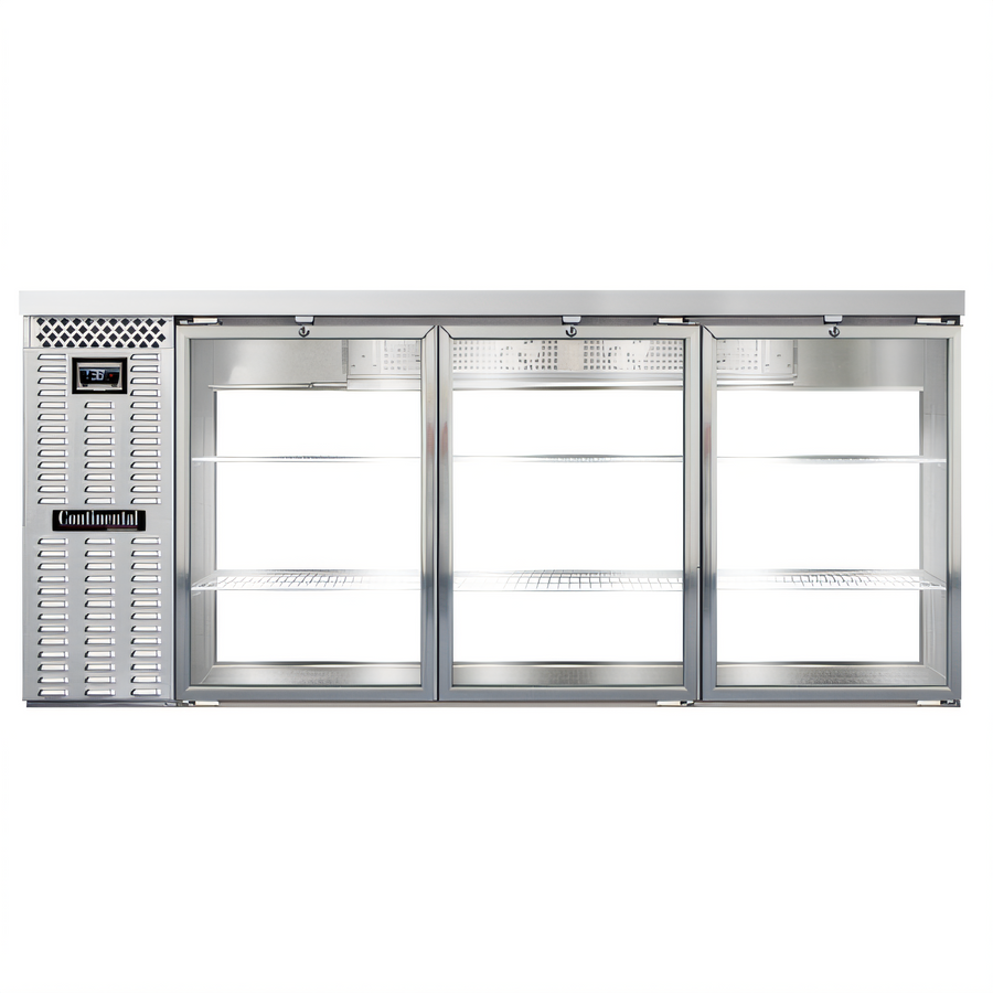 Product image #1 for Continental Refrigerator BB79NSSGDPT 79-Inch Six-Glass Door Pass-Thru Back Bar Cooler