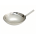 Thumbnail image #1 for Winco 16-Inch Mirror Finish Stainless Steel Round-Bottom Chinese Wok with Riveted Handle