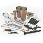 Thumbnail image #1 for Mercer Culinary Barfly M37102ACP 18-Piece Antique Copper-Plated Stainless Steel Mixology Set