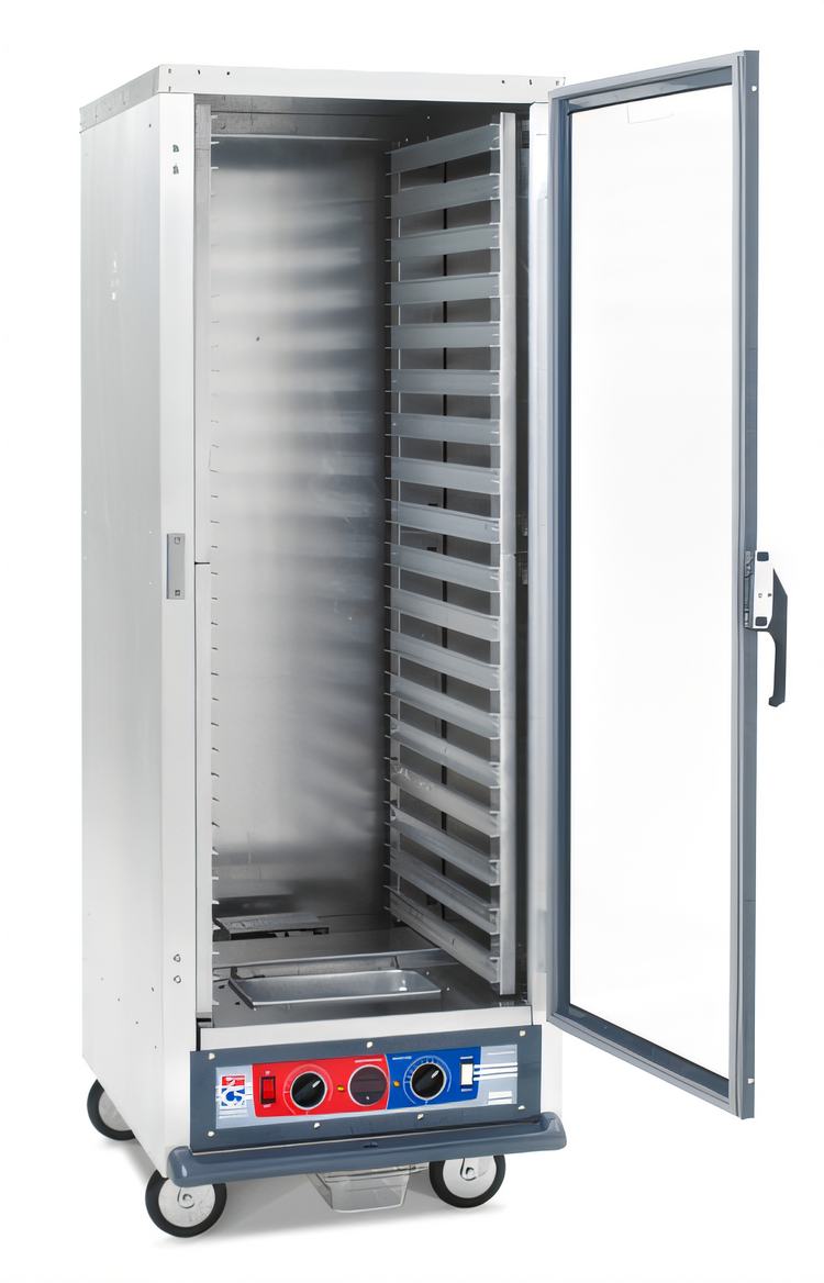 Product image #1 for Metro C5 1 Series Full-Height Mobile Non-Insulated Combination Heated Holding & Proofing Cabinet with Lip Load Slides and Clear Door