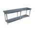 Thumbnail image #1 for BK Resources 84-Inch x 24-Inch 18-Gauge 430 Stainless Steel Work Table with Adjustable Undershelf