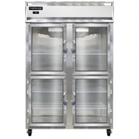 Continental Refrigerator 2FNGDHD Two-Section Reach-in Display Freezer with Narrow Half Glass Doors