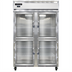 Thumbnail image #1 for Continental Refrigerator 2FNGDHD Two-Section Reach-in Display Freezer with Narrow Half Glass Doors