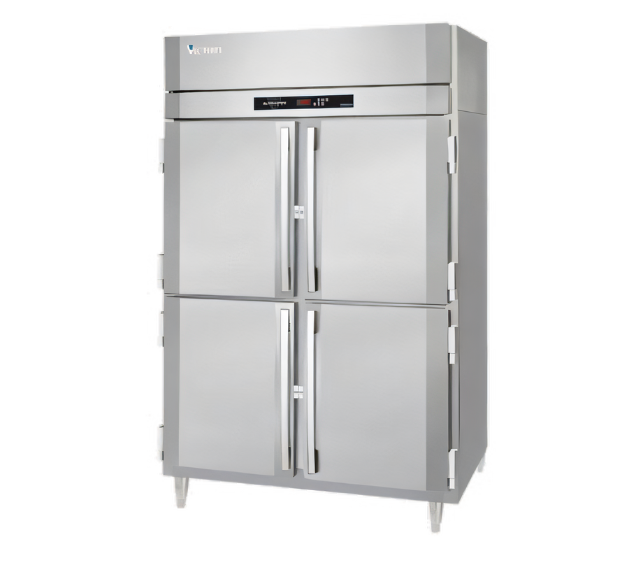 Product image #1 for Victory Refrigeration UltraSpec Reach-In Heated Holding Cabinet, 2-Section, 46.5 Cu. Ft., Standard Depth, 4 Half-Height Solid Doors
