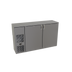 Thumbnail image #1 for Glastender Shallow Depth Front-Serviced One-Zone Bar Profile Back Bar Cooler, 60-Inch, Two-Section, Solid Swing Doors, Stainless Steel Top
