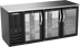 Thumbnail image #1 for Beverage-Air Three-Section Pass-Thru Back Bar Cooler with 6 Sliding Glass Doors, 72 Inch