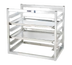 Thumbnail image #1 for Wall Mounted Aluminum Sheet Pan Rack, Side-Load, 6 Full-Size Pan Capacity