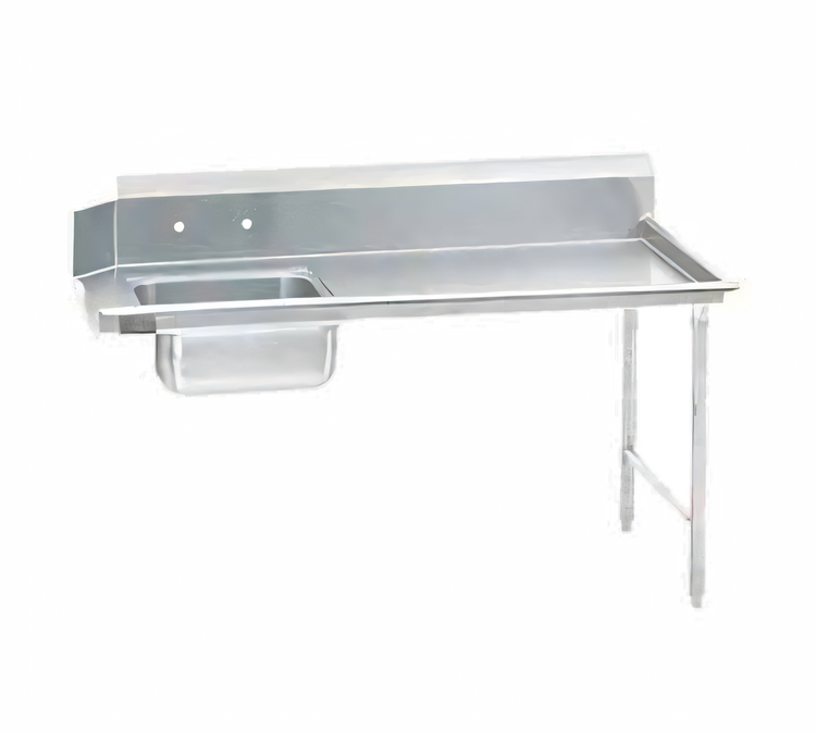 Product image #1 for Advance Tabco DTS-S70-120R Right-Hand Straight Soil Dishtable with Pre-Rinse Sink, 119-Inch, 16-Gauge 304 Stainless Steel