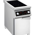 Thumbnail image #1 for Eurodib USA FCIHD235D3PH Commercial Freestanding Induction Cooktop, Dual 3,500W Zones, Stainless Steel, 208V 3-Phase