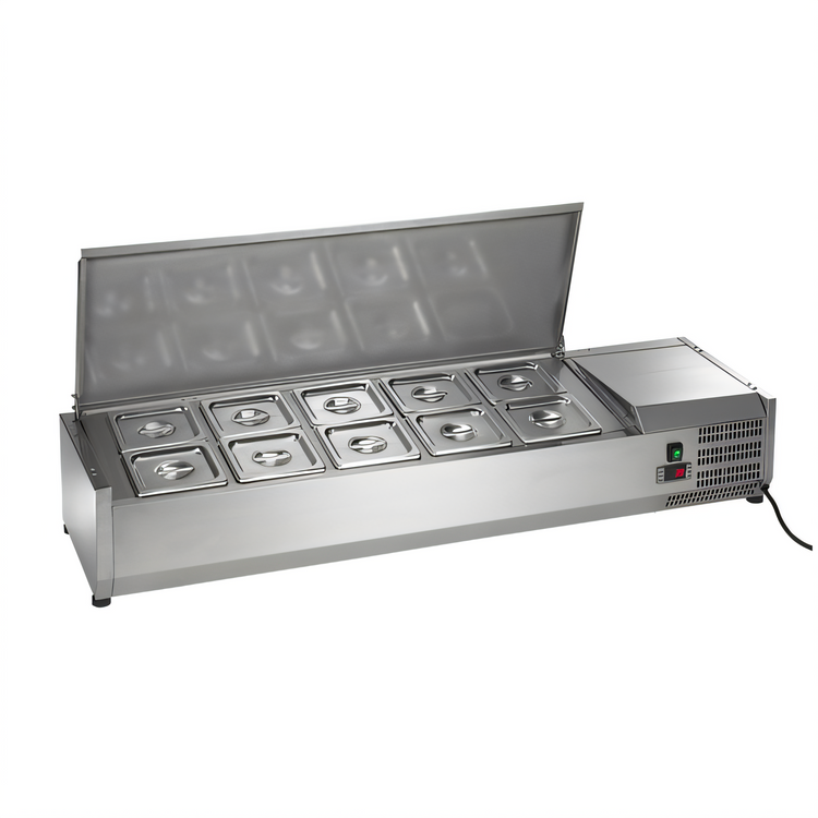 Product image #1 for Arctic Air ACP55 55-Inch Refrigerated Countertop Prep Unit with 10 x 1/6 Pan Capacity