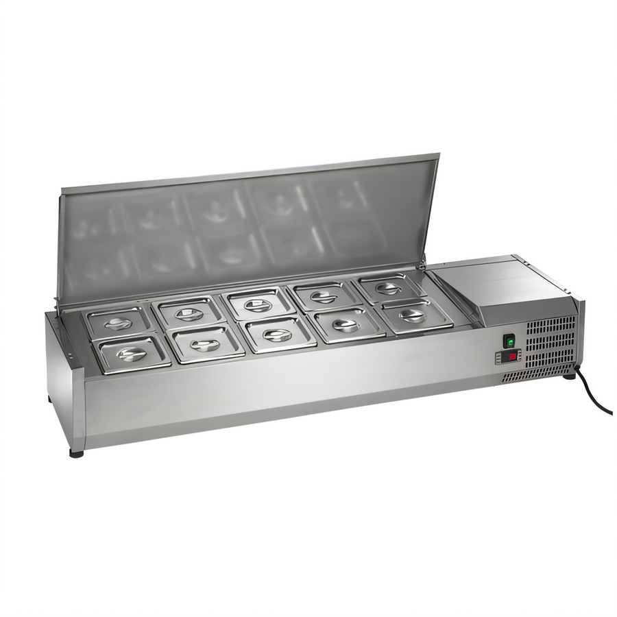 Product image #1 for Arctic Air ACP55 55-Inch Refrigerated Countertop Prep Unit with 10 x 1/6 Pan Capacity