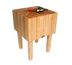 Thumbnail image #1 for John Boos AA11 Professional End-Grain Maple Butcher Block Work Table, 40 x 35 x 34 Inches, 16-Inch Thick Top, Oil Finish