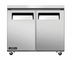 Thumbnail image #1 for Juneau 2-Section Undercounter Reach-In Freezer, 4.9 Cu. Ft., Solid Doors, Stainless Steel