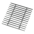 Thumbnail image #1 for Eagle Group 341109 Replacement Subway-Style Stainless Steel Floor Trough Grating, 21 x 9 Inches, for 24-Inch Troughs