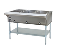 Eagle Group 48-Inch Electric Hot Food Table with 3 Dry Wells, Open Base, 208V Three-Phase