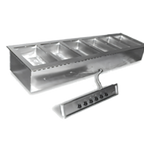 Thumbnail image #1 for Eagle Group SGDI-6-240T6 Six-Well Drop-In Electric Hot Food Well Unit, Full-Size Pans, Thermostatic, Wet/Dry, Insulated