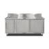 Thumbnail image #1 for John Boos 60-Inch Stainless Steel Beverage Unit with Cabinet Base, 5-Inch Backsplash, and Left Trash Chute