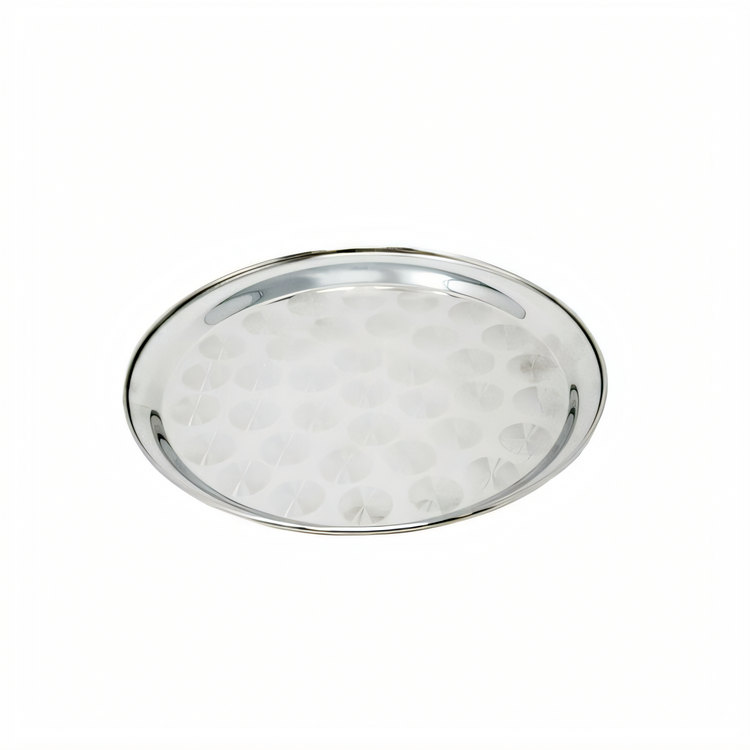 Product image #1 for Omcan USA 14-Inch Round Stainless Steel Serving Tray