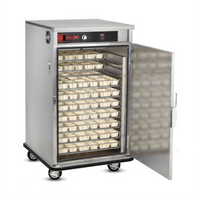 FWE Insulated Mobile Heated Holding Transport Cabinet, 1 Section, 9 Full-Size Sheet Pan Capacity
