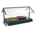Thumbnail image #1 for Carlisle 48-Inch Freestanding Double-Sided Self-Service Sneeze Guard with Aluminum Frame, Black