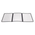 Thumbnail image #1 for Winco Triple Fold Plastic Menu Cover for 8-1/2 x 11 Inch Inserts, Black
