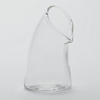 Swan Collection 4 oz. Clear Glass Swan-Neck Creamer Without Handle