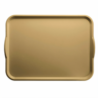 Cambro Camtray® Rectangular Fiberglass Cafeteria Tray with Handles, 15 x 20 Inches, Earthen Gold