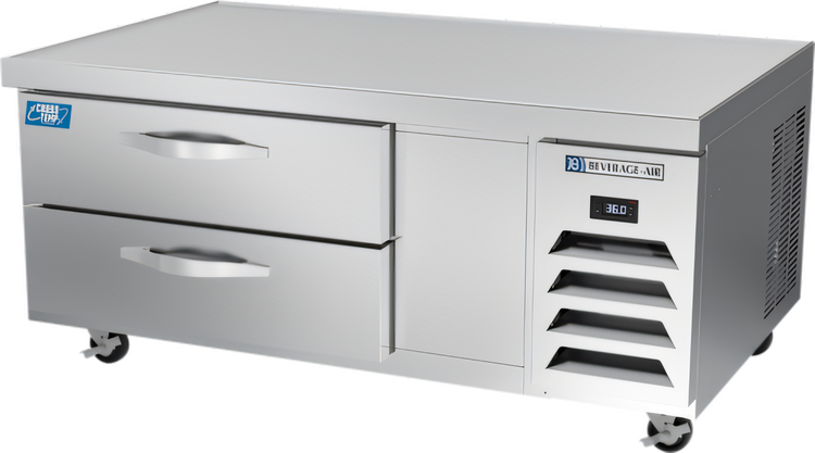Product image #1 for Beverage-Air Cross Temp Two-Drawer Convertible Chef Base Refrigerator/Freezer, 52 Inch Wide