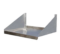 Serv-Ware 24 x 24-Inch Wall-Mount Microwave Shelf, 304 Stainless Steel