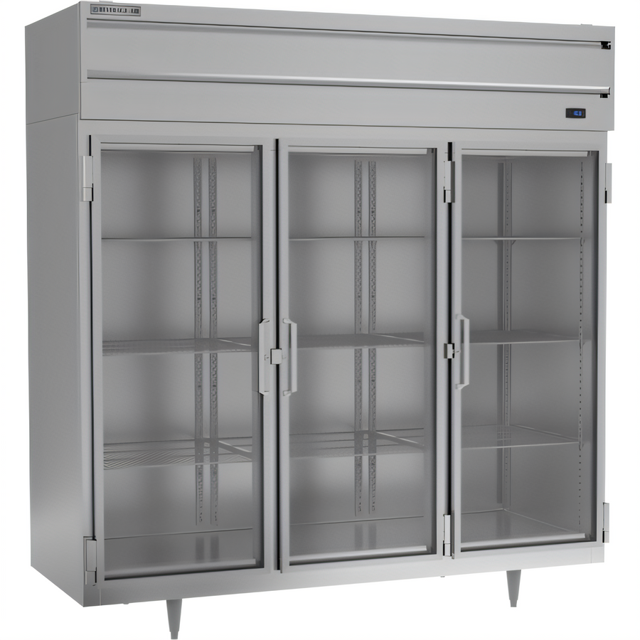 Product image #1 for Beverage-Air P Series Three-Section Glass Door Reach-In Freezer, 68.34 Cu. Ft.