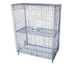 Thumbnail image #1 for Serv-Ware 48-Inch Chrome Wire Security Cage Shelving Unit with Lockable Double Doors