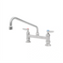 Thumbnail image #2 for EverSteel Stainless Steel Double Pantry Manual Mixing Faucet, 8-Inch Centers, Deck Mount, 12-Inch Swing Nozzle