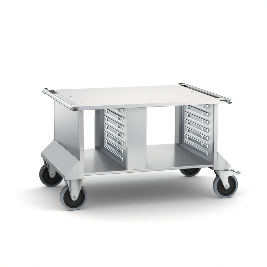 Product image #1 for RATIONAL MobilityLine Stand II Mobile Equipment Stand with 14 Support Rails for iCombi 6- and 10-Full Size Classic/Pro