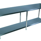 Thumbnail image #1 for BK Resources SVT-1884 84" x 18" Stainless Steel Work Table with Adjustable Undershelf, 18-Gauge Top