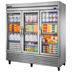 Thumbnail image #1 for True Three-Section Framed Glass Door Reach-In Refrigerator, Self-Contained Bottom Mount