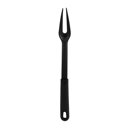 Product image #1 for Winco 12-2/5 Inch Black Nylon 2-Prong Cook's Fork