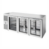 Thumbnail image #1 for True Premier Bar 84-Inch Three-Section Pass-Thru Refrigerated Back Bar Cooler with 6 Glass Doors