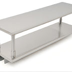 Thumbnail image #1 for Eagle Group PTS-2484-2 Pass-Thru Shelf with Overshelf, 84"W x 24"D, Wall-Mounted 304 Stainless Steel