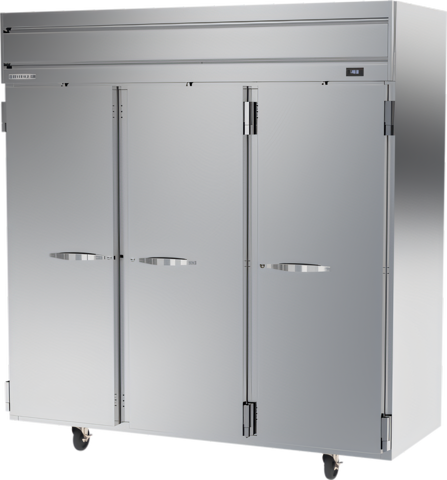 Product image #1 for Beverage-Air Horizon Series Three-Section Top-Mount Reach-In Freezer, 69.1 Cu. Ft., Solid Hinged Doors