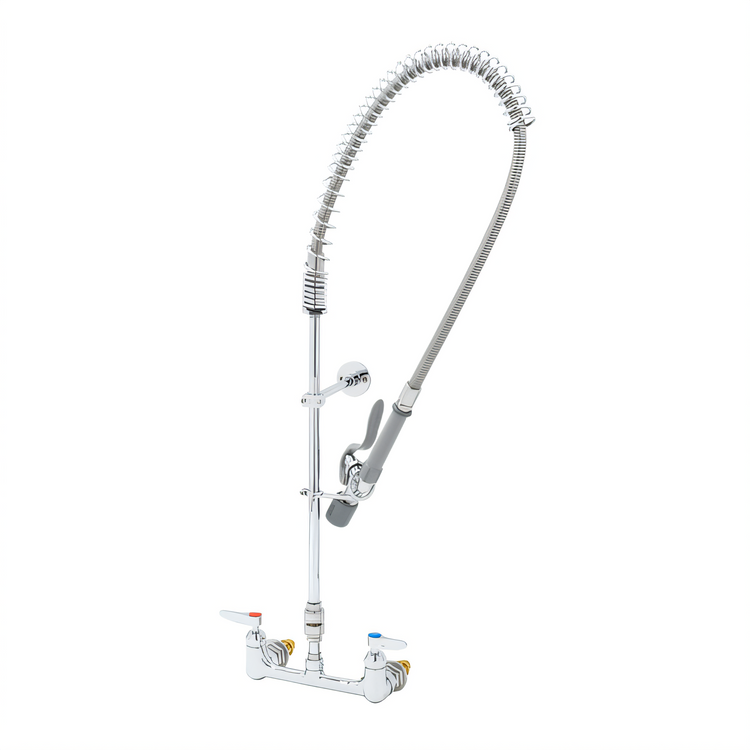 Product image #1 for T&S Brass EasyInstall Wall-Mounted Pre-Rinse Unit with 12-Inch Swing Spout