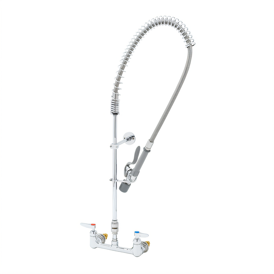 Product image #1 for T&S Brass EasyInstall Wall-Mounted Pre-Rinse Unit with 12-Inch Swing Spout
