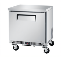Turbo Air M3 Series Shallow-Depth Undercounter Refrigerator, 1-Section, Solid Door, 27-Inch Wide
