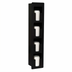 Thumbnail image #1 for Dispense-Rite FMVL-4 Built-In 4-Section Black Polystyrene Lid Dispenser