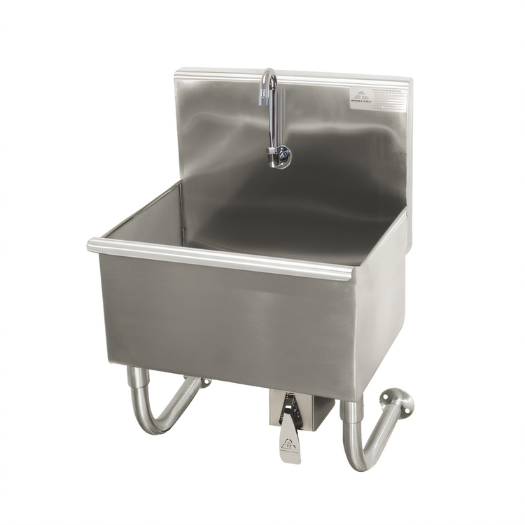 Product image #1 for Advance Tabco Wall-Mounted Service Sink with Knee Valve and Gooseneck Faucet