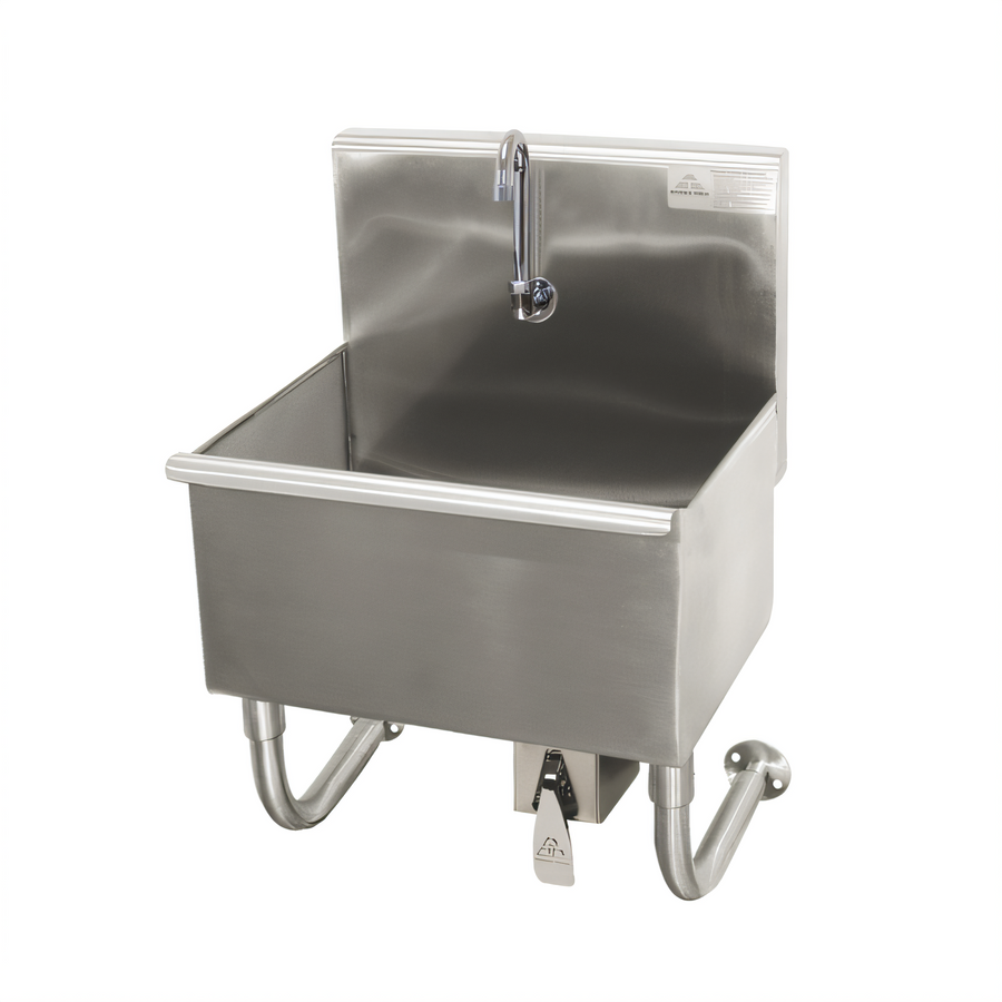 Product image #1 for Advance Tabco Wall-Mounted Service Sink with Knee Valve and Gooseneck Faucet