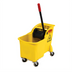 Thumbnail image #1 for Rubbermaid Commercial Products FG738000YEL Tandem Mop Bucket & Wringer