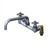 Thumbnail image #1 for Big-Flo Wall Mount Kettle and Pot Sink Mixing Faucet with 12-Inch Swing Nozzle