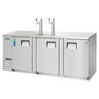 Thumbnail image #1 for Everest Refrigeration EBD4-SS Three-Section Direct Draw Keg Refrigerator, 89-1/4" Wide, 4 Half-Barrel Keg Capacity, 2 Draft Towers