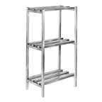 Thumbnail image #1 for Channel Manufacturing Lifetime Tough DR2072-3 3-Shelf Aluminum Channel-Style Dunnage Shelving, 72" W x 20" D x 64" H